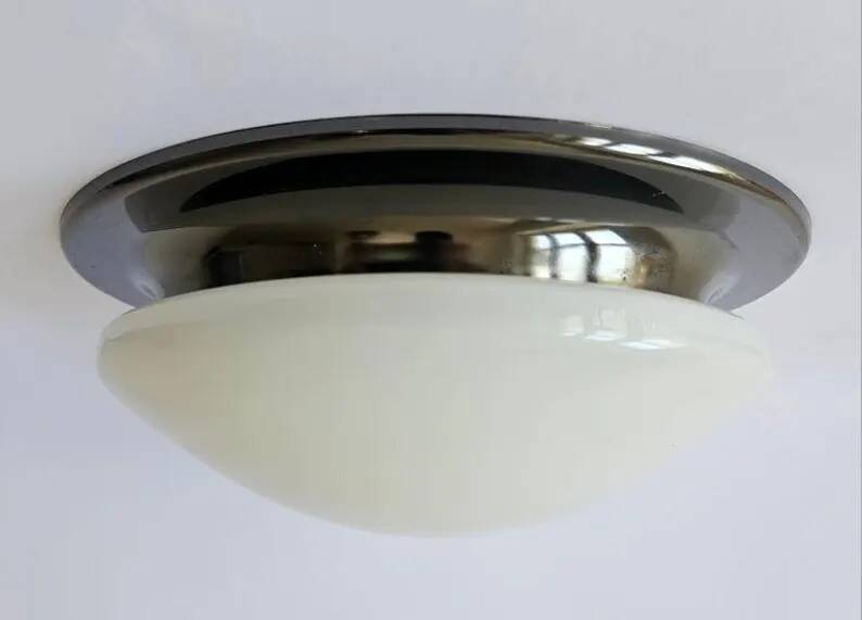 Rare Midcentury Flush Mount in Bauhaus style, Germany, 1970s