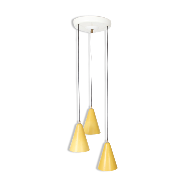 Lustre jaune aluminium des années 1960 — Beyit