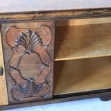 Art deco french sideboard in burr maple