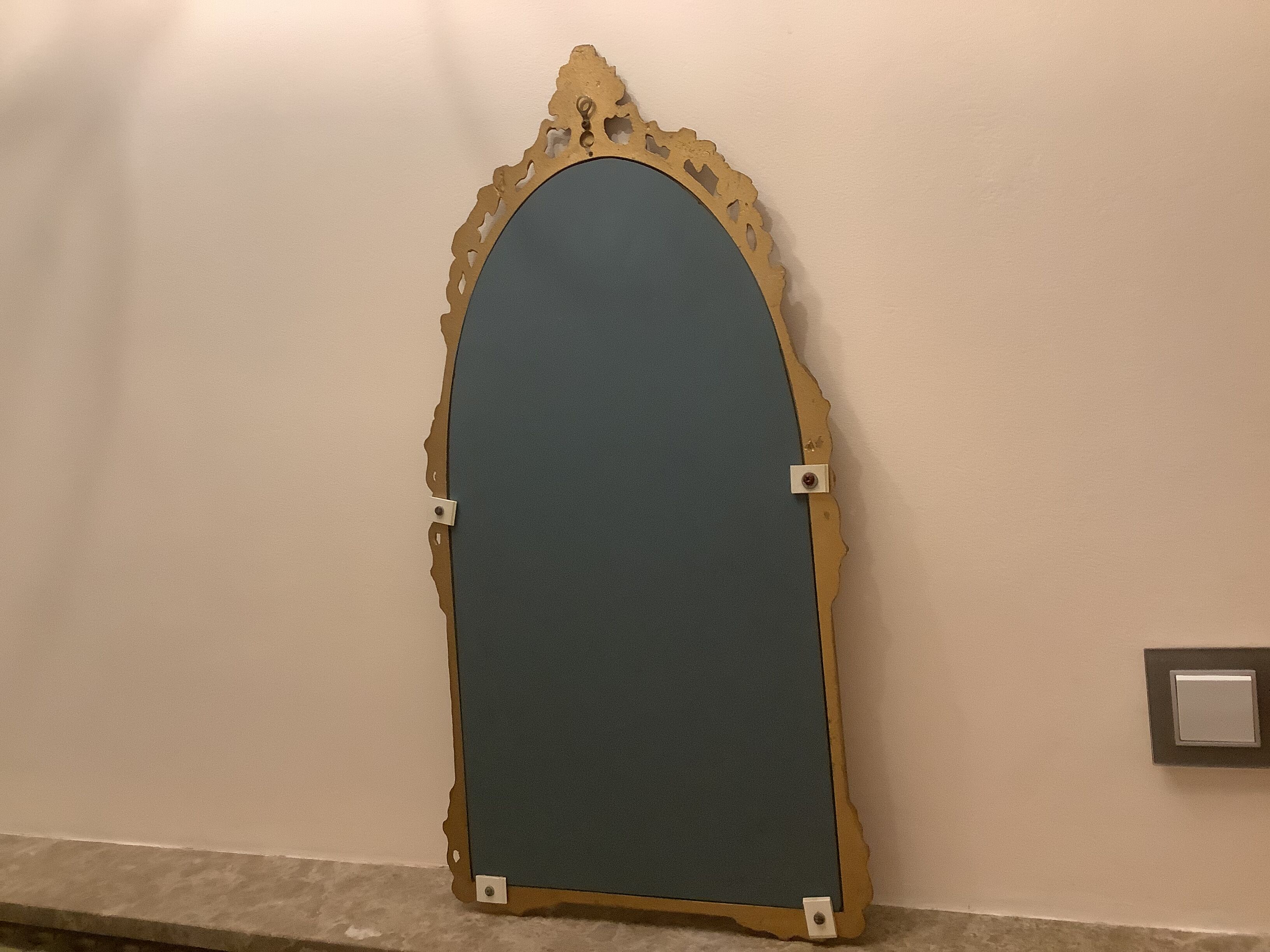 Old metal mirror 68x36cm