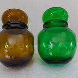 Lot 2 pots vintage inclinable en verrd