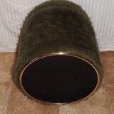 Ottoman chest rug of color green retro vintage 1960