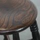 English antique Windsor stool from the 18th century with character