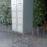 Industrial furniture with drawers on feet 1950