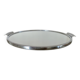 Chrome-plated brass mirror tray, 1950s