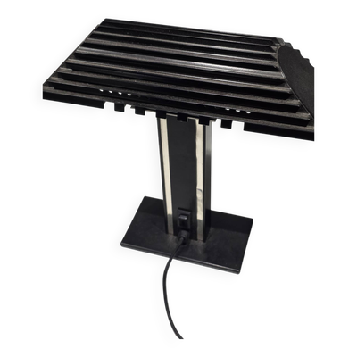 Lampe de bureau halogène Aluminor métal années 70
