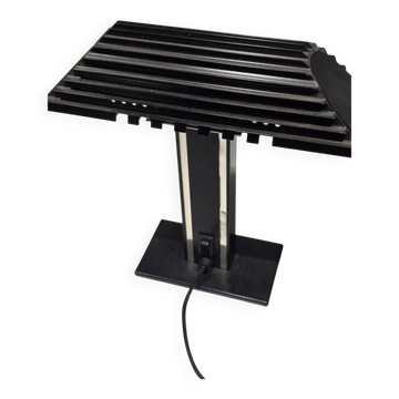 Lampe de bureau halogène Aluminor métal années 70