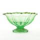 Bol à fruits, moderne du milieu du siècle, verre turquoise, Ząbkowice, Pologne, années 1950