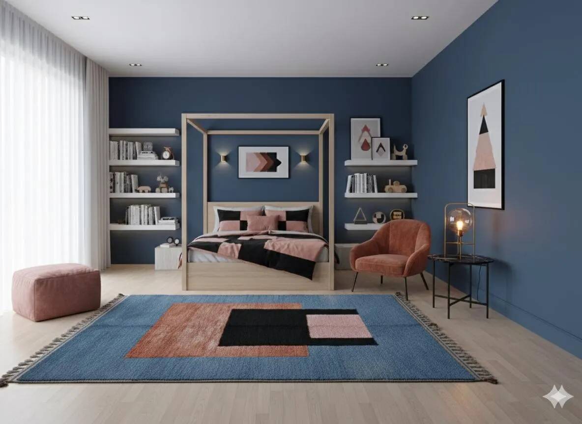 Berber rug in natural wool 3x2 m