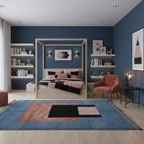 Berber rug in natural wool 3x2 m