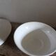 2 cups saucers Square Yellow Green Vintage