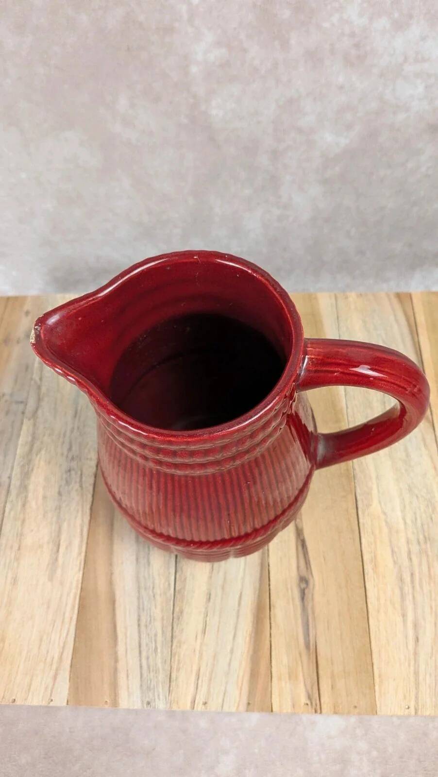 Antique Saint-Clément red pitcher