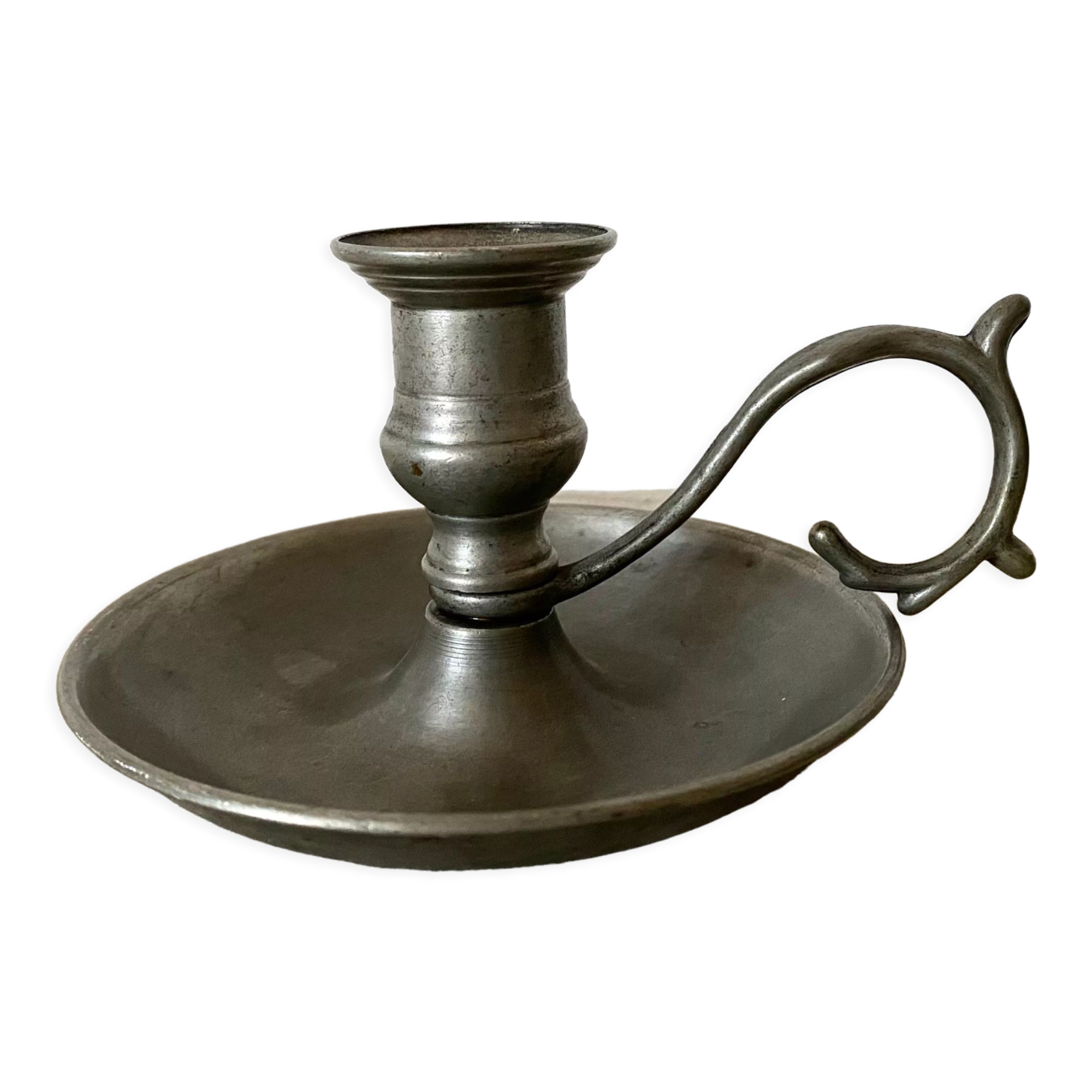 Tin thumb candle holder