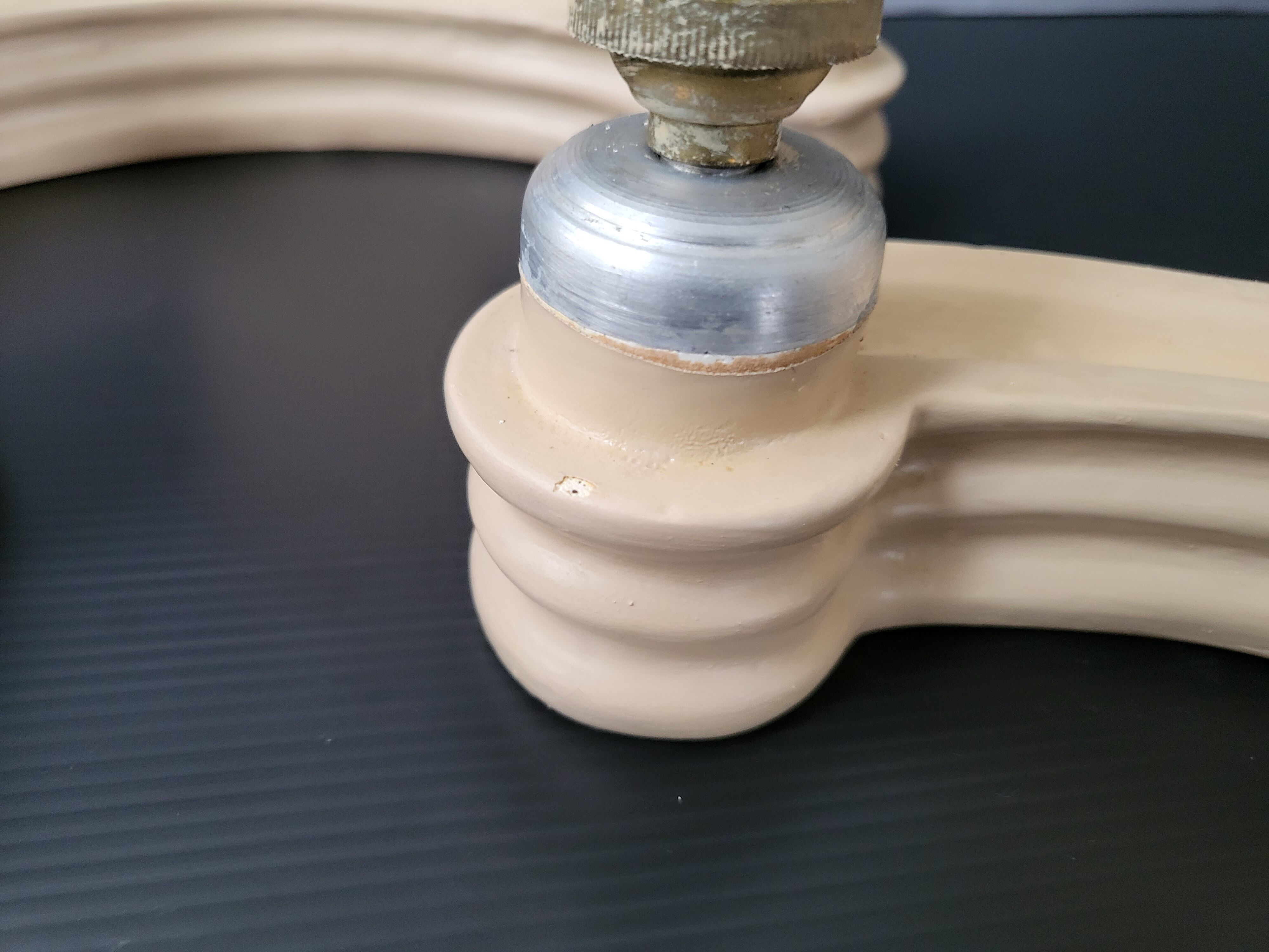 Paire d'appliques en plâtre 1940 vintage