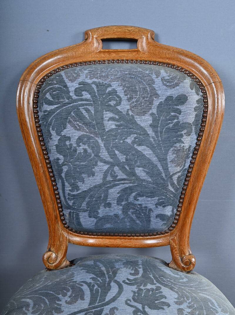 Paire de chaises en chêne, style Louis-Philippe, milieu XXème
