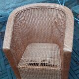 5-piece vintage rattan lounge set 60s
