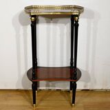 Double-Top Flying Table in Mahogany and Ebonized Pear Wood, Napoleon III Style – 1930