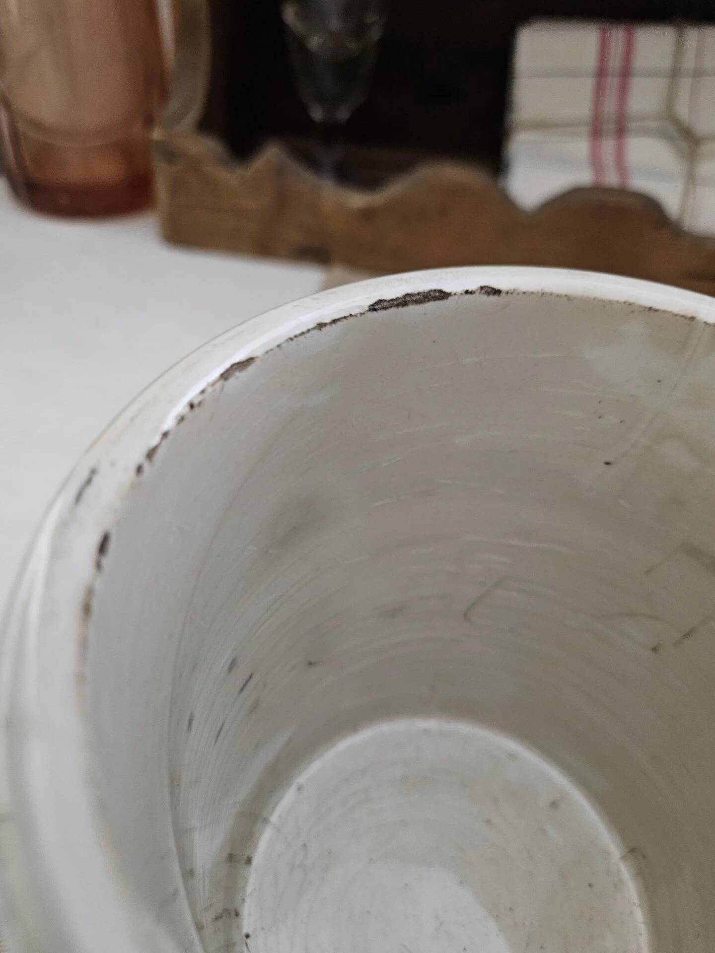 Old stoneware pot - Longwy pot