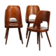 Suite of 4 wooden chairs by Oswald Haerdtl for Ton, 1960