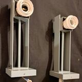 Pair of industrial wall lights, 1970