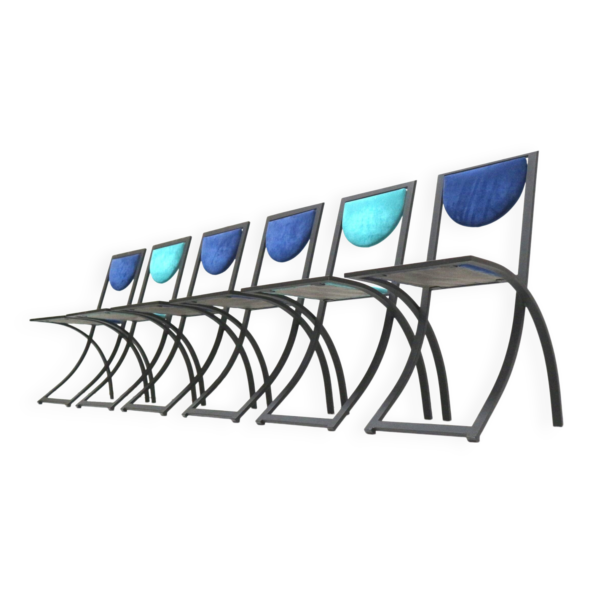 Ensemble de 6 chaises à manger par Karl Friedrich Förster pour KFF Design