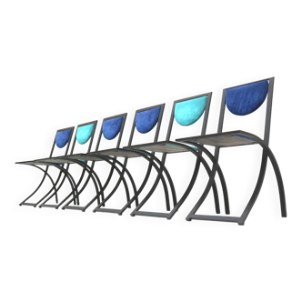 Set of 6 dining chairs by Karl Friedrich Förster for KFF Design