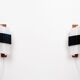 Pair of 2 vintage Swedish wall sconces from the 1950s.
