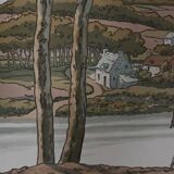 Lithograph by Henri Rivière Aspects of Nature - The River