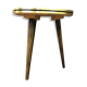 Formica pedestal small vintage coffee table tripod door plant midcentury 50s formica