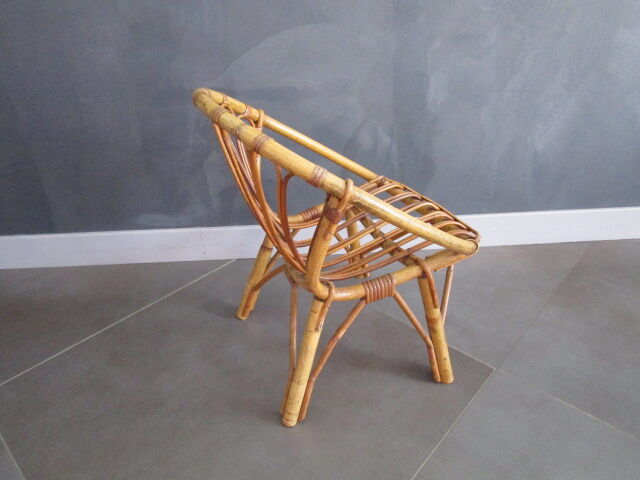 Vintage rattan's chair