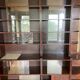 Wooden bookcase shelves