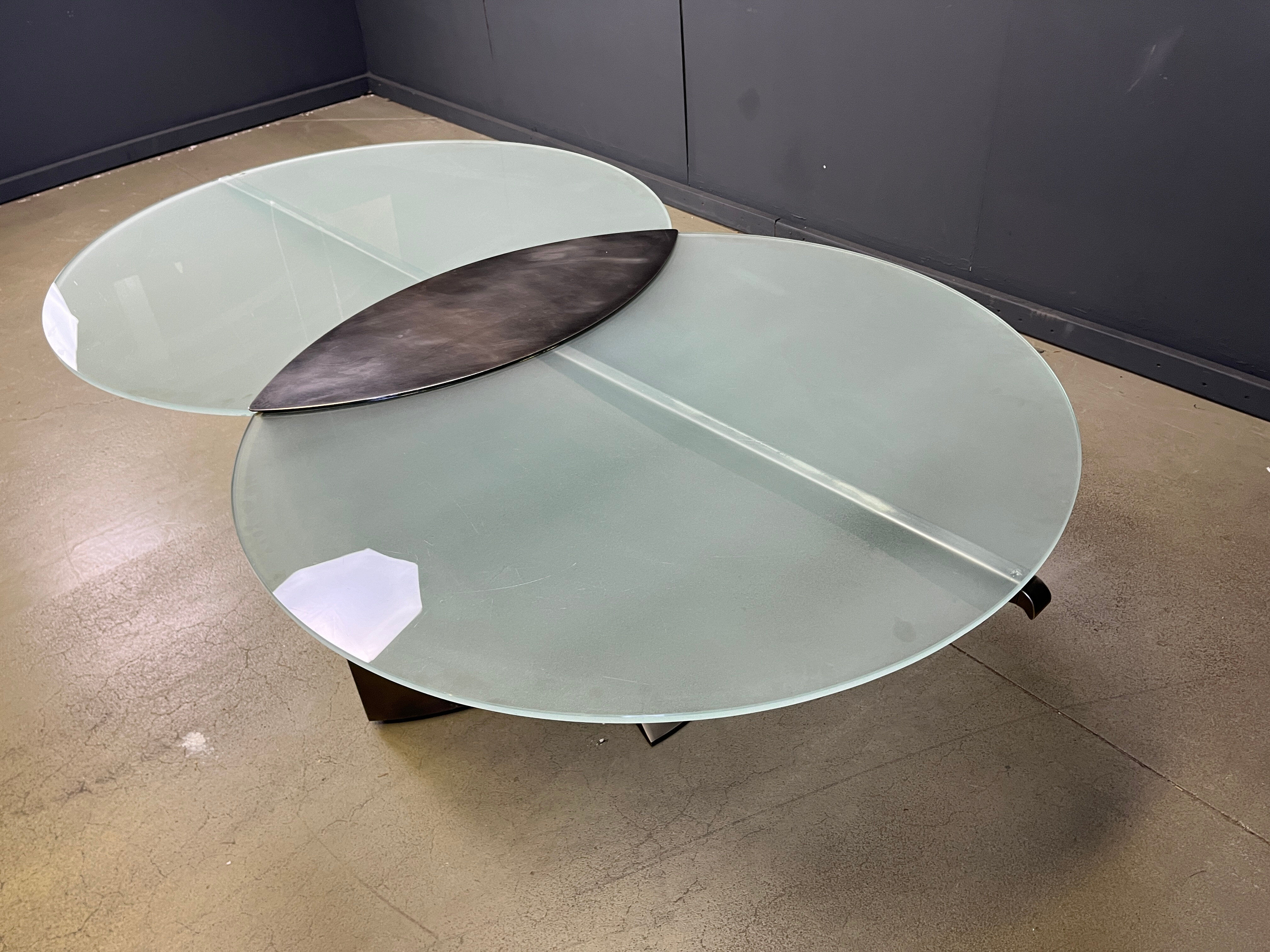 Postmodern dining table by Belgochrom, 1980s