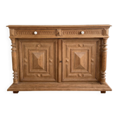 Buffet bas rustique en bois massif