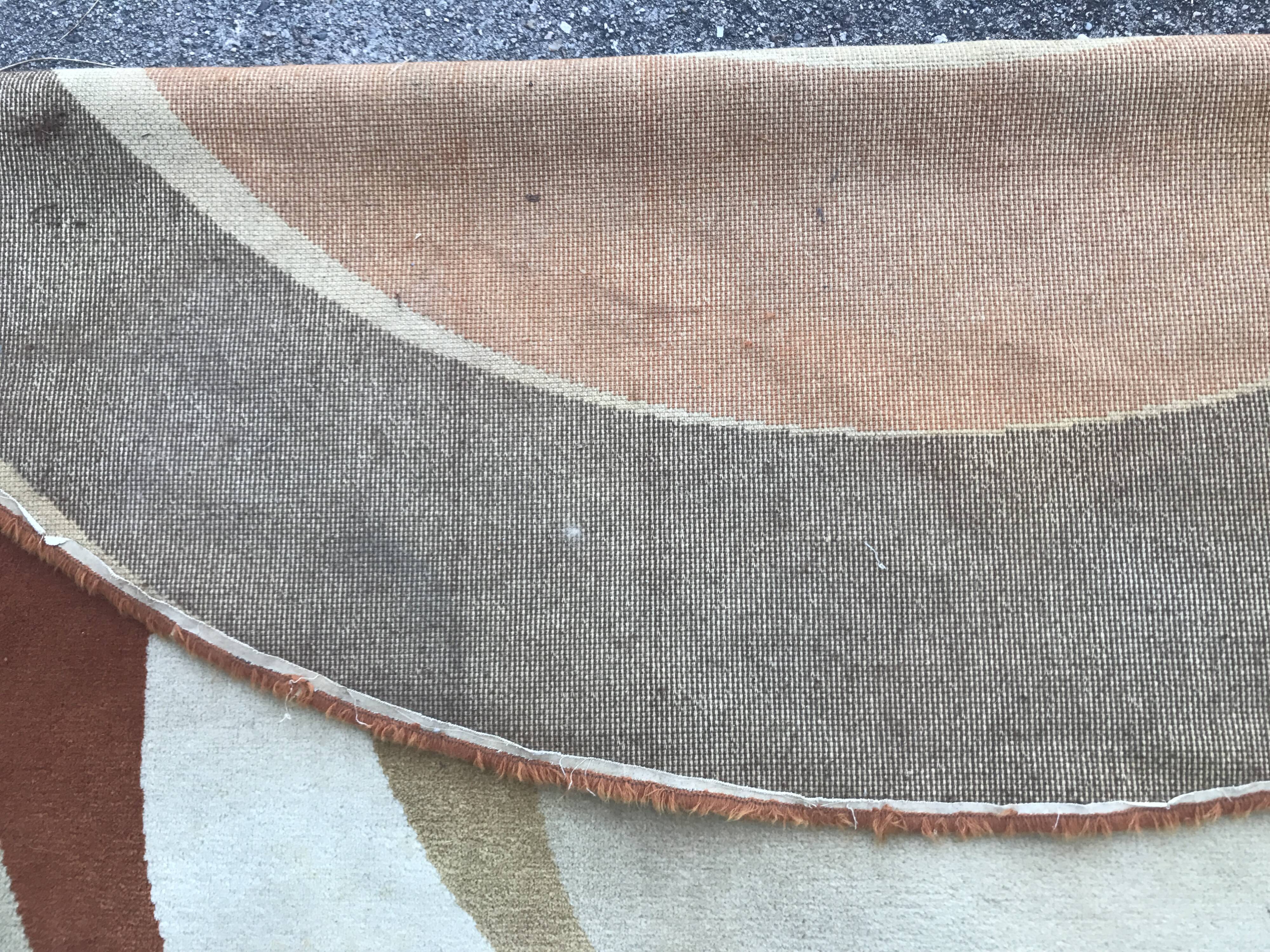 Carpet wool circular 1970 - 200x200 cm