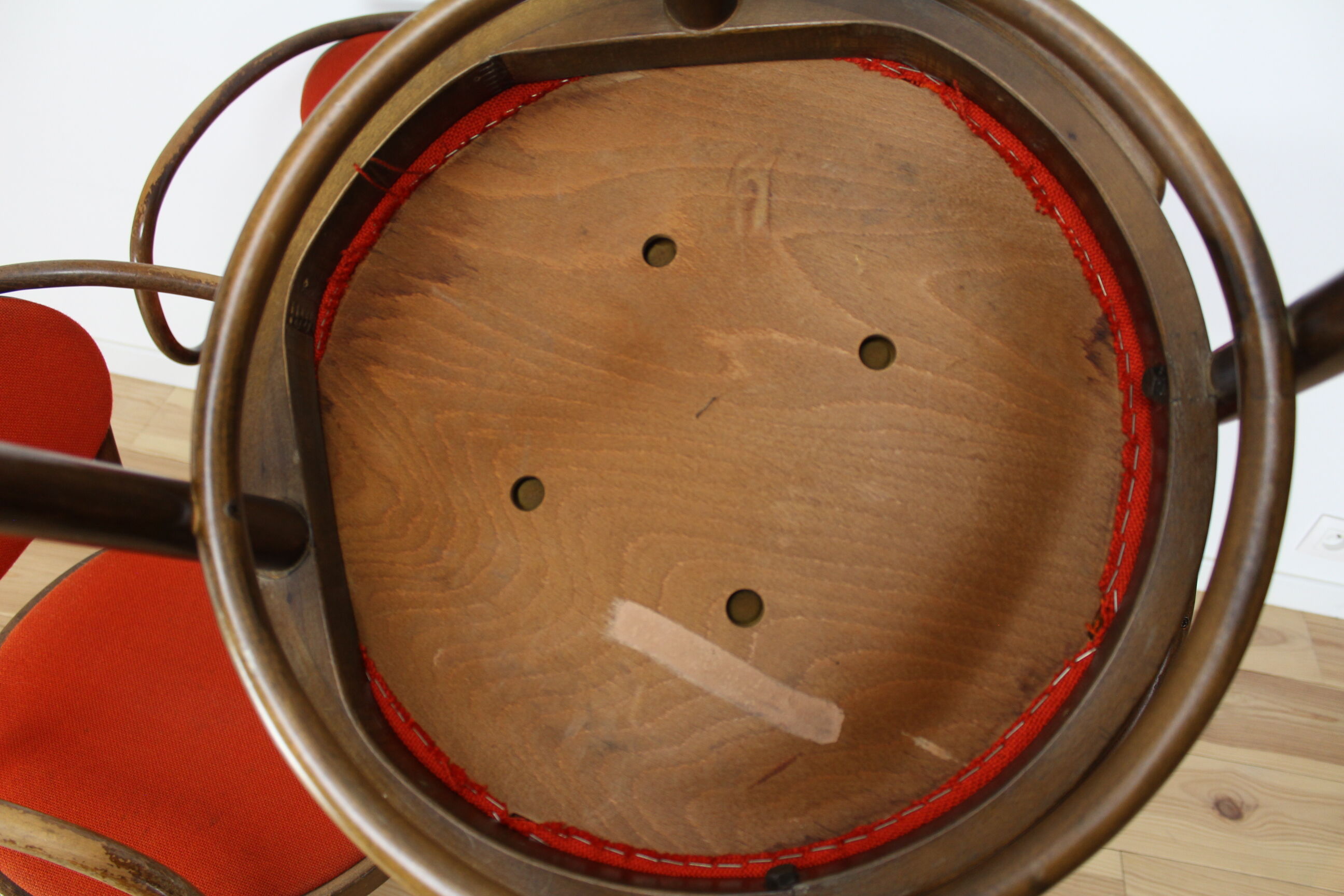 Chairs bistro curved wood called "Le Corbusier"