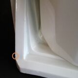 Wall light porcelain and opaline art déco