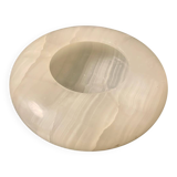 Vintage white onyx ashtray catchall
