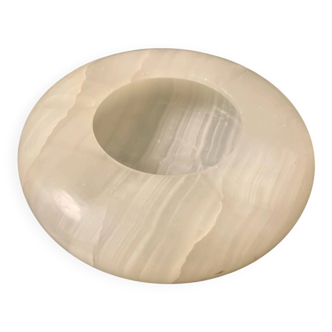 Vintage white onyx ashtray catchall