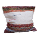 Handwoven cushion cover made from recycled cotton