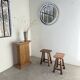Miroir rond chrome Italie 1960