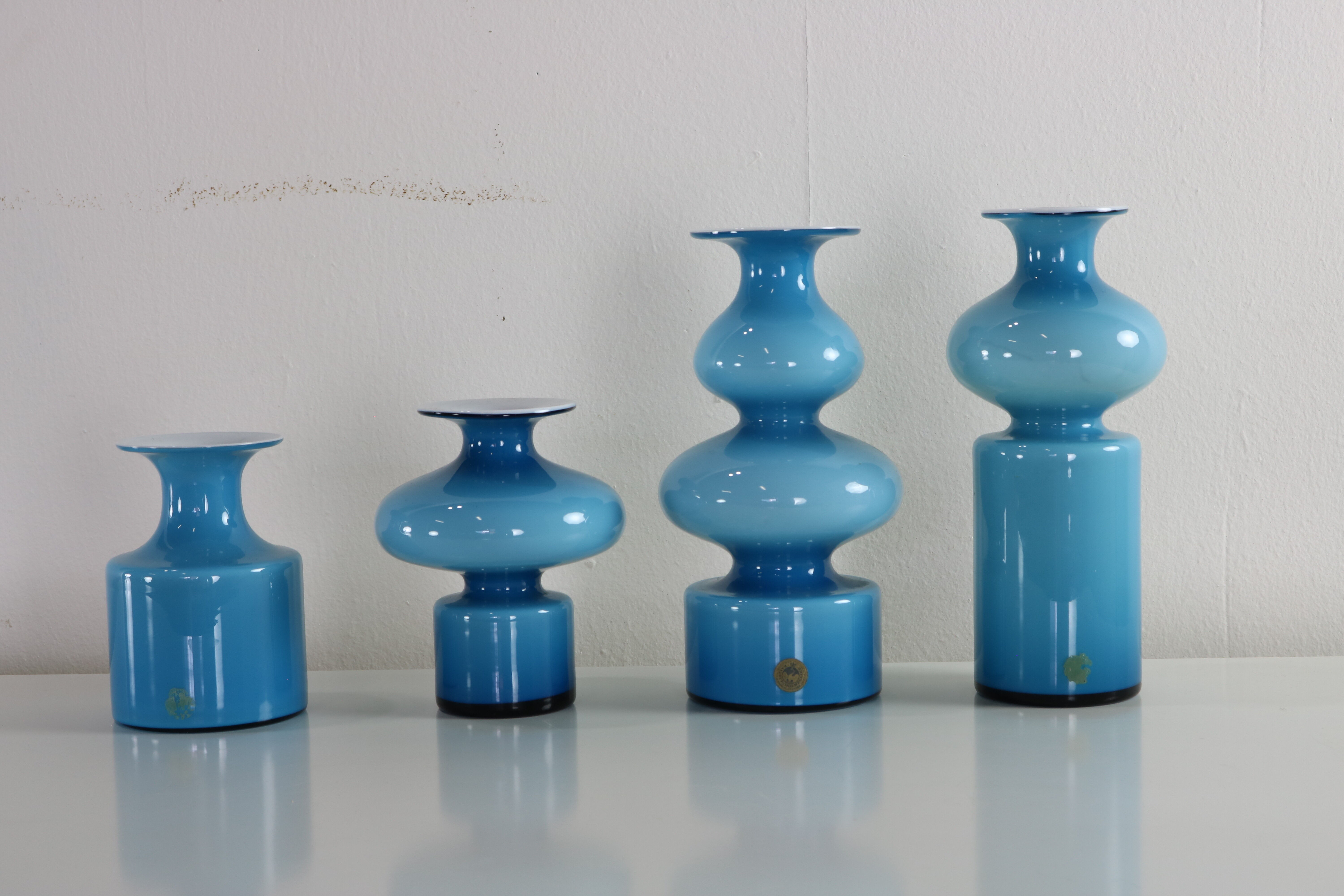 Set of Holmegaard vases