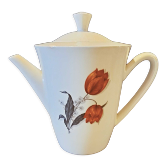 Coffee maker décor tulips Ceramic Mill of Wolves Orchies