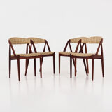 Teak chairs by Kai Kristiansen model 31 1970s