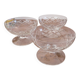 Lot de 3 coupes en cristal