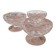 Lot de 3 coupes en cristal