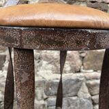 Set of 4 bar stools restaurant pub tavern metal 1970s