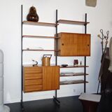 Bookcase italian teak of the 1950s