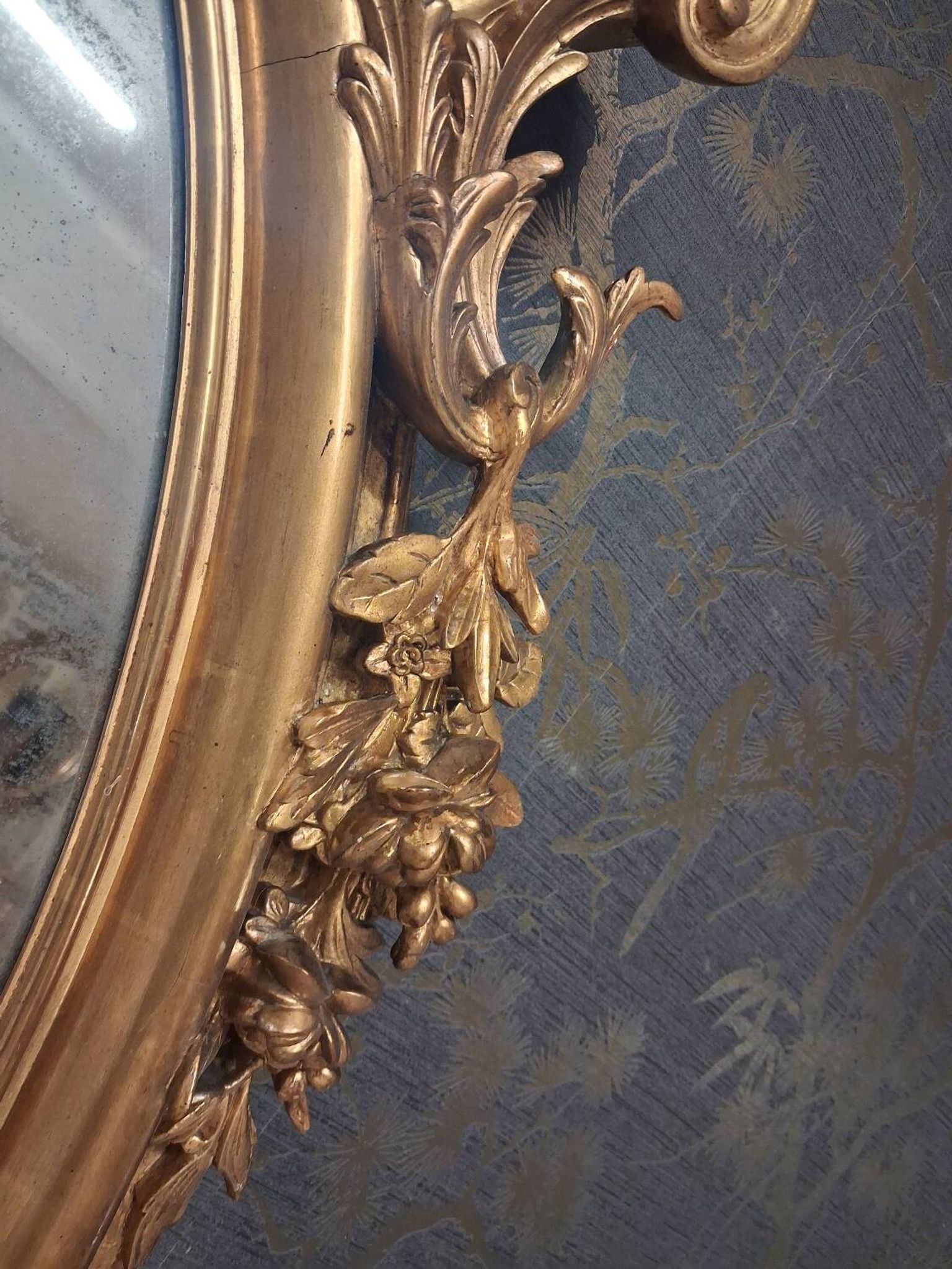 Miroir époque Napoléon III 155x 102