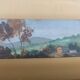 Petit tableau huile sur bois paysage toscan