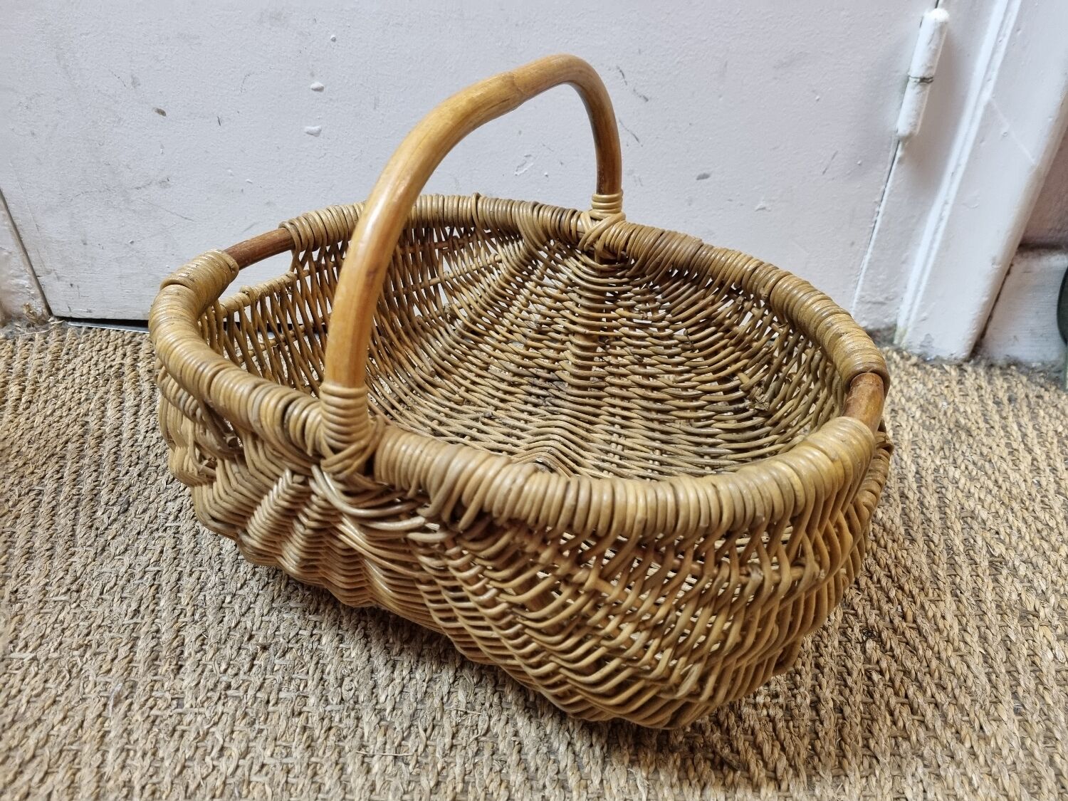 Vintage wicker basket